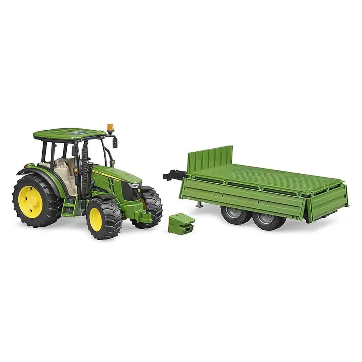BRUDER 02108 John Deere 5115M con rimorchio