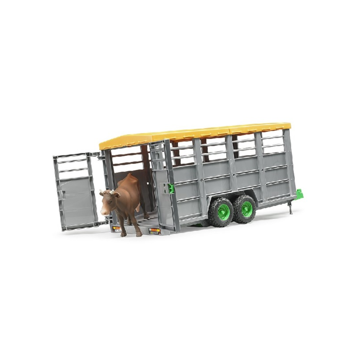 BRUDER 02227 Rimorchio trasporto animali con 1 mucca