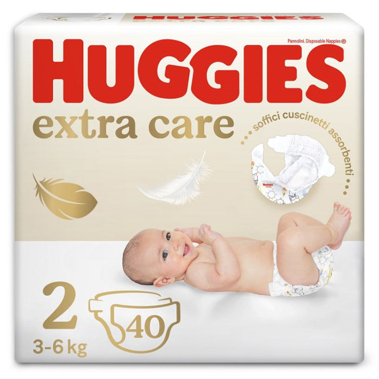 HUGGIES PANNOLINI BEBE 3-6KG TG 2