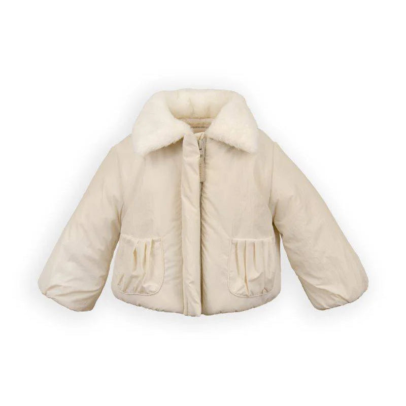 Jacket Girl with CollarWarm White18-24M1088