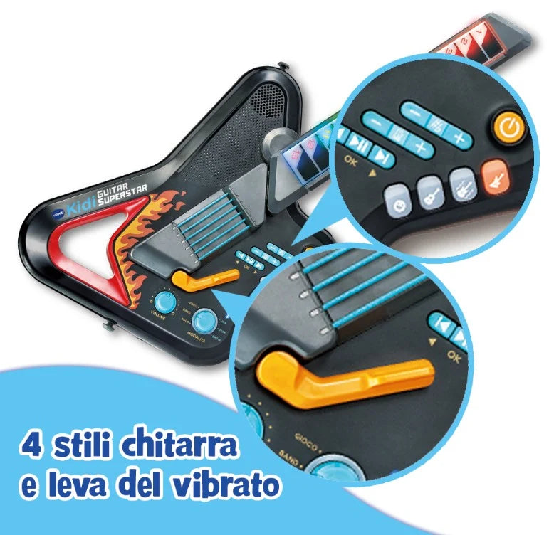 VTech KidiStar Guitar – KidiGuitar Superstar Chitarra Elettronica