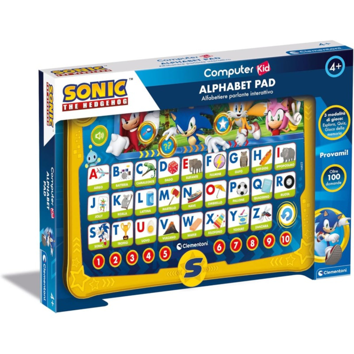 CLEMENTONI SONIC ALPHAPAD IT 168224