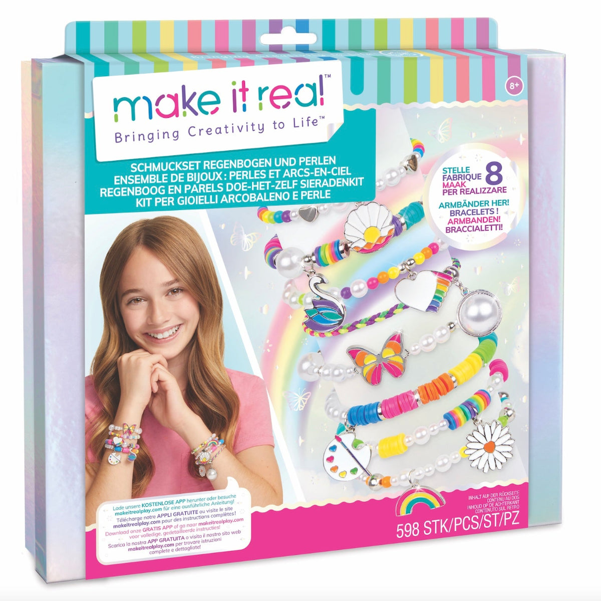 FUNLAB Kit per Gioielli Arcobaleno e Perle
