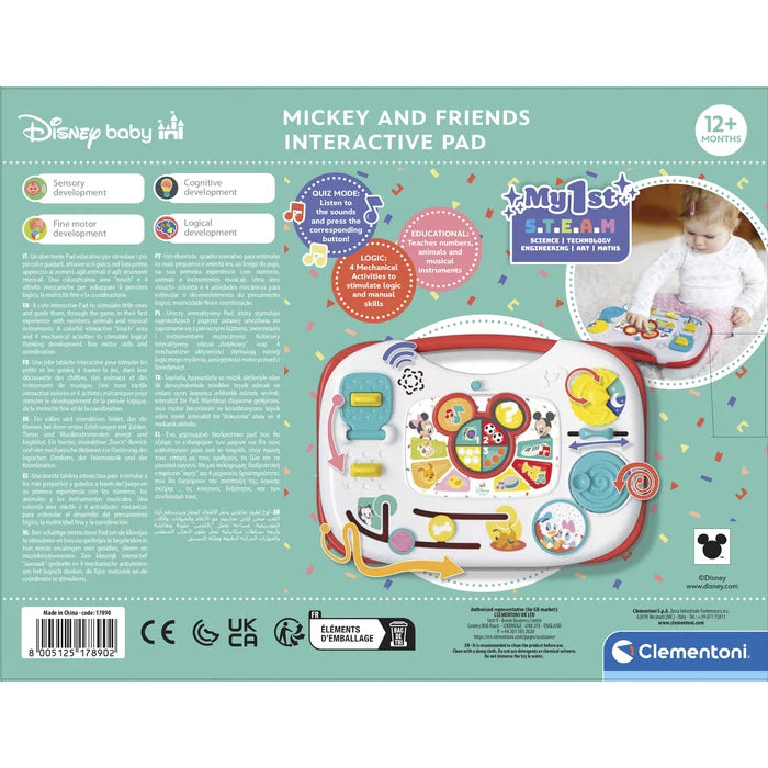 CLEMENTONI MICKEY EDUCATIONAL INTERACTIVE PAD