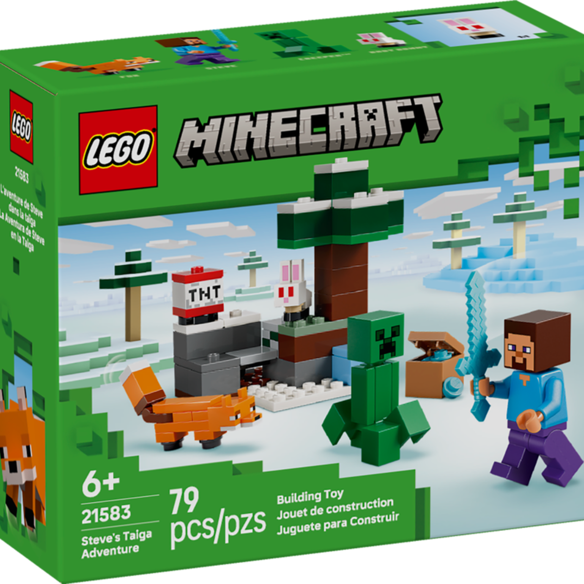 LEGO 21583 Avventura di Steve nella taiga