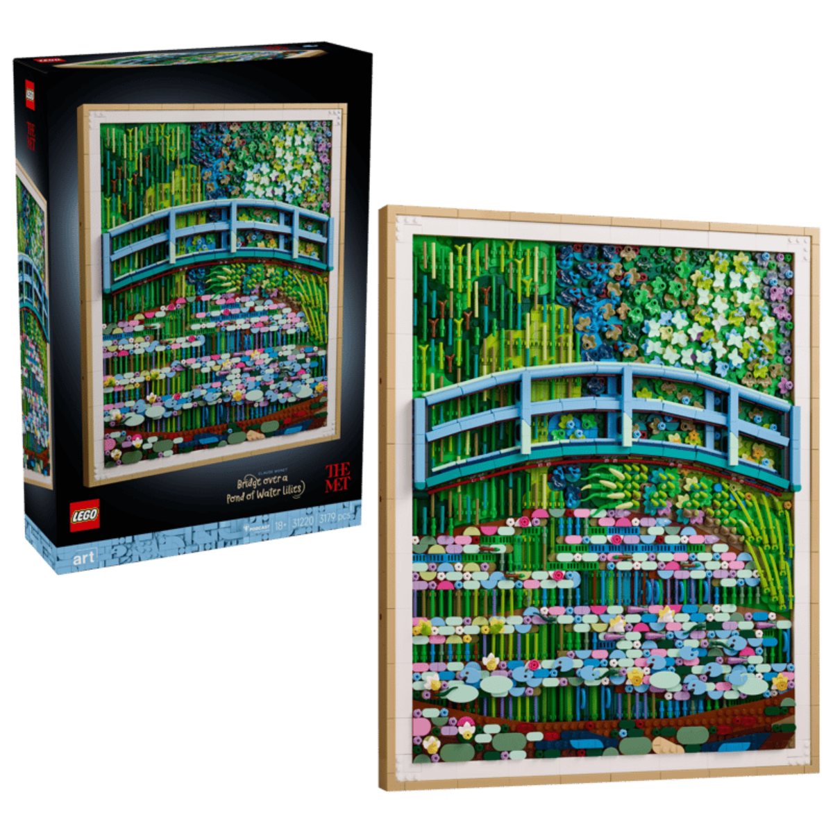 lego ART 31220 monet lo stagno delle ninfee