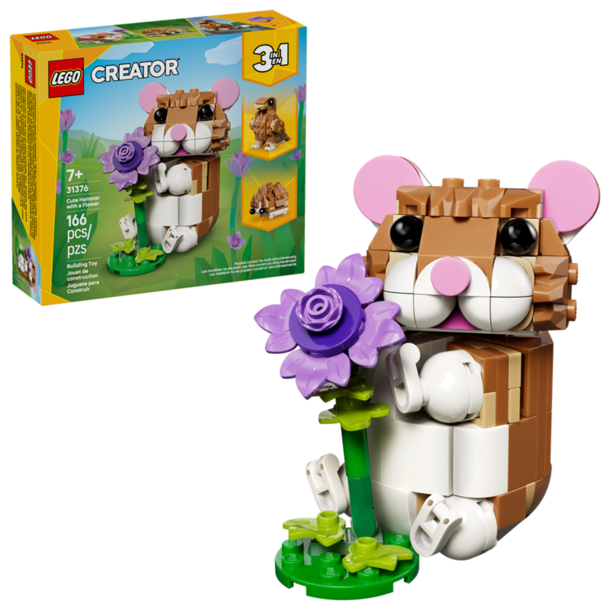 LEGO 31376 Simpatico criceto con fiore