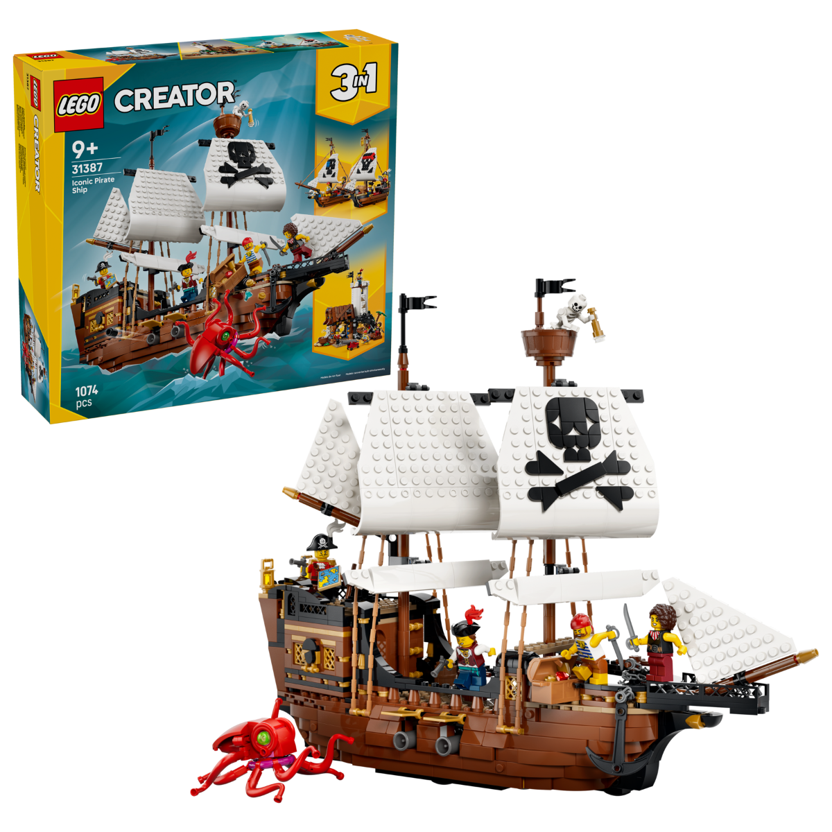 LEGO 31387 NAVE PIRATA Iconic Pirate Ship