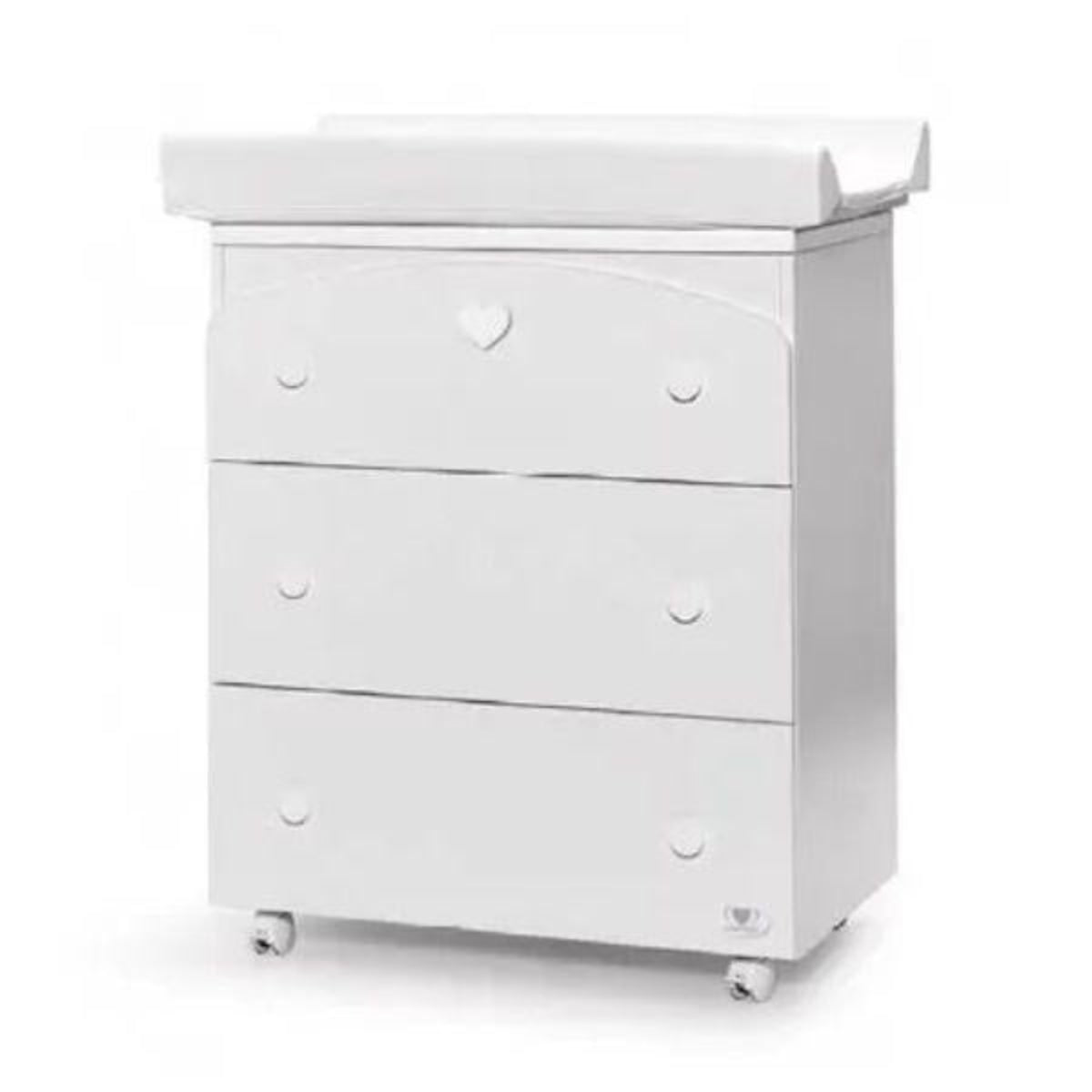 BAGNETTO PRAIM BIANCO CON DECORO TORTORA