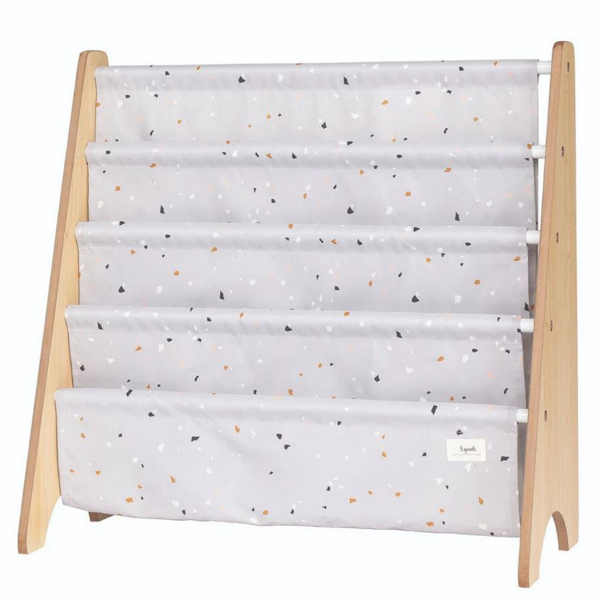 Libreria Frontale Montessoriana - Terrazzo Crema - Poliestere Ricicl
