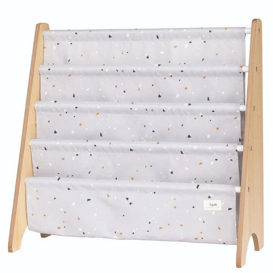 Libreria Frontale Montessoriana - Terrazzo Crema - Poliestere Ricicl