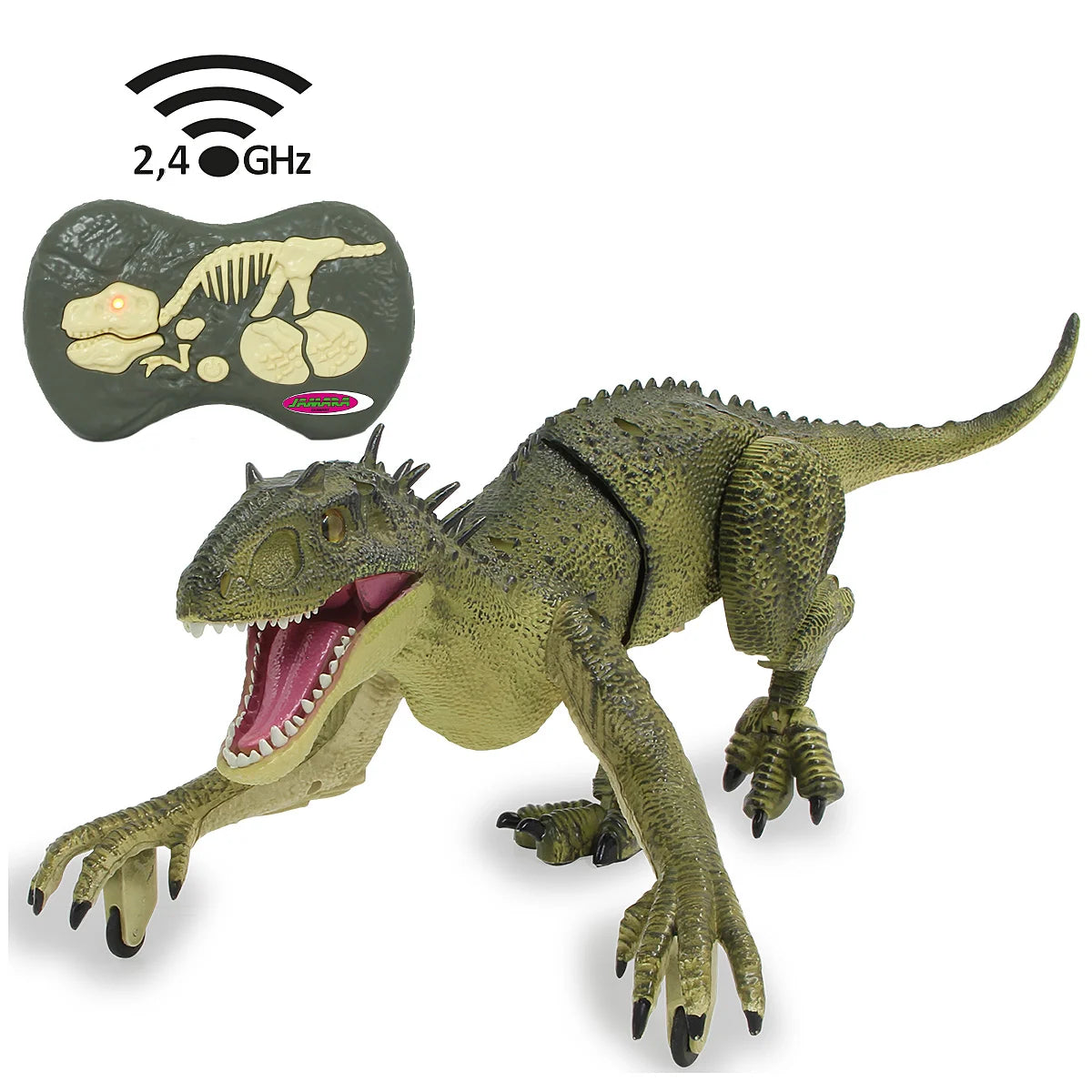 Dinosauro Exoraptor Li-Ion 3,7V 2,4GHz verde RADIOCOM.