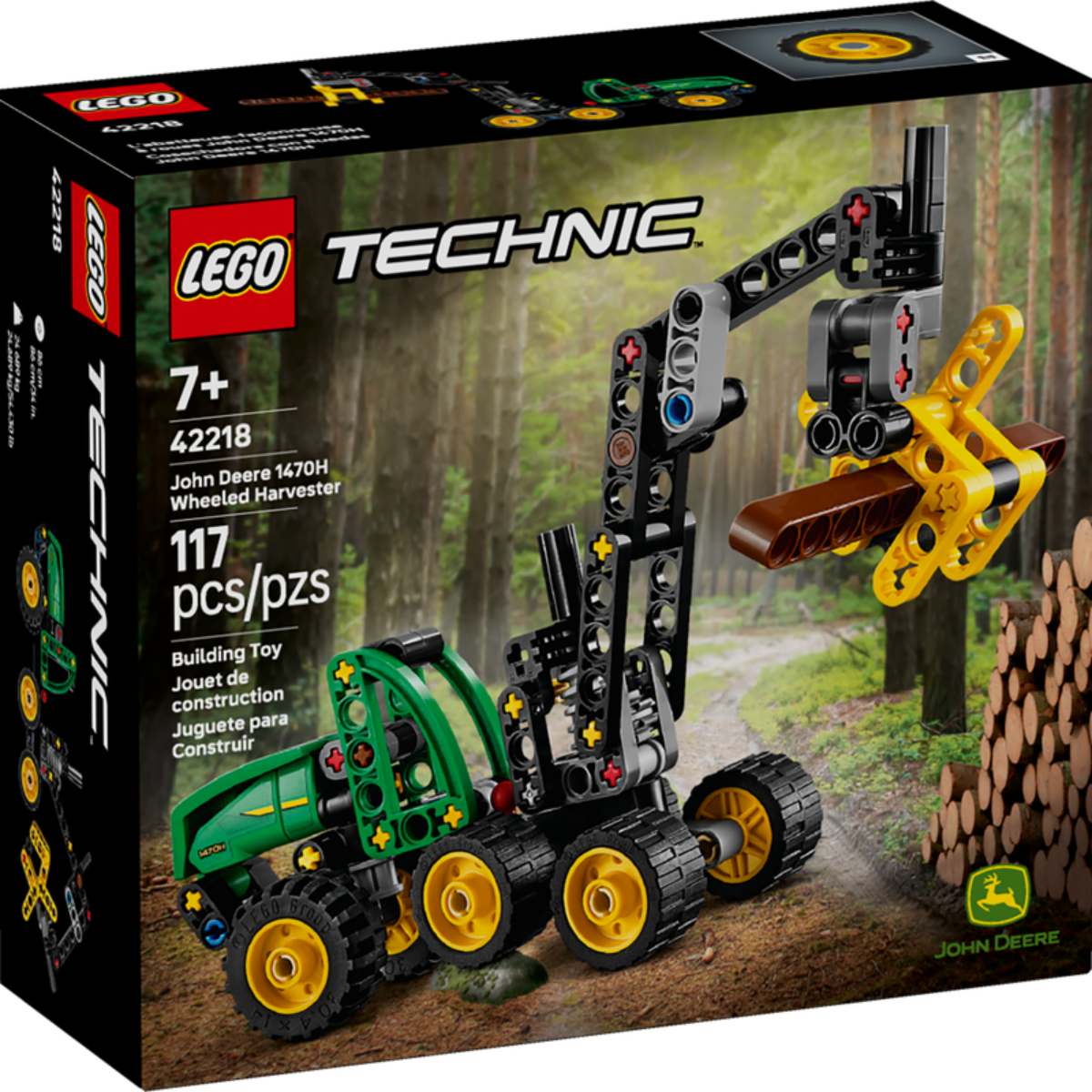 LEGO 42218 Mietitrebbia gommato John Deere 1470H