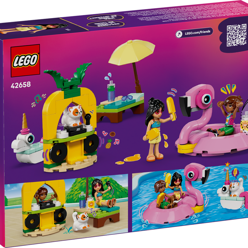 lego 42658 Pool Party con unicorno e fenicottero