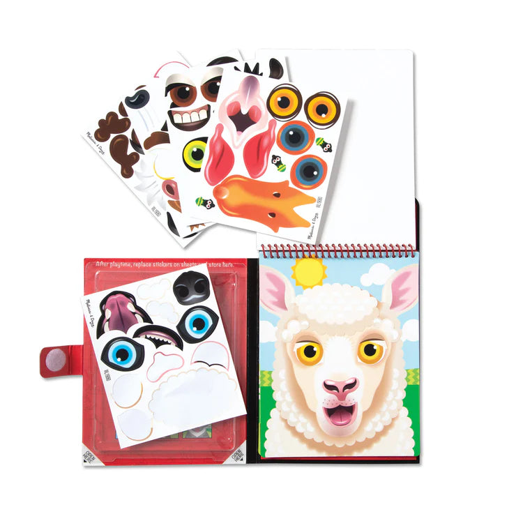 ON THE GO: Make a Face Farm Sticker