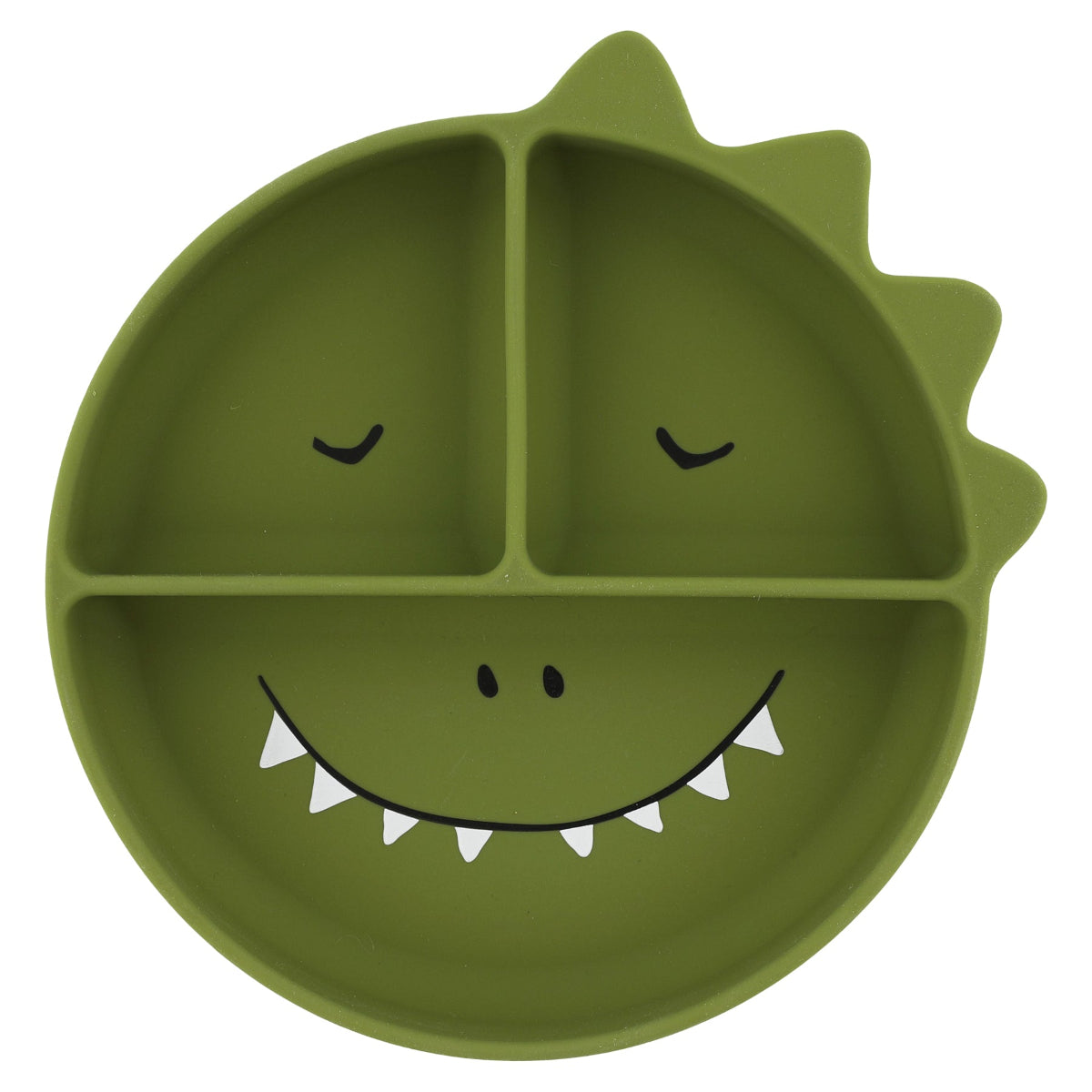 TRIXIESilicone divided suction plate - Mr. Dino
