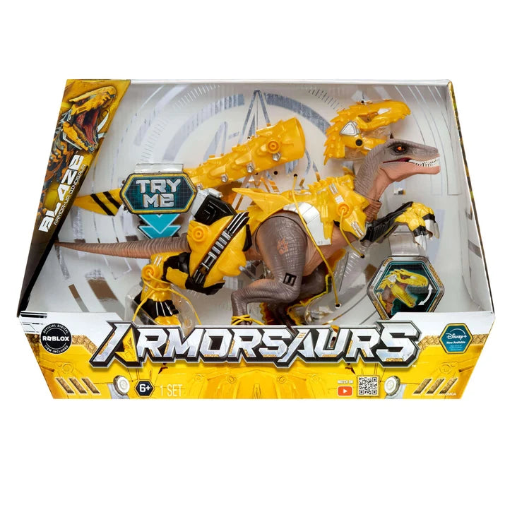 Dinosauro Armorsaurs Armor Up Raptor Blaze giallo MGA