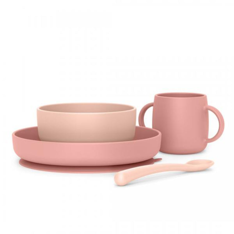 SUAVINEX ESSENCE SET SVEZZAMENTO SILICONE ROSA