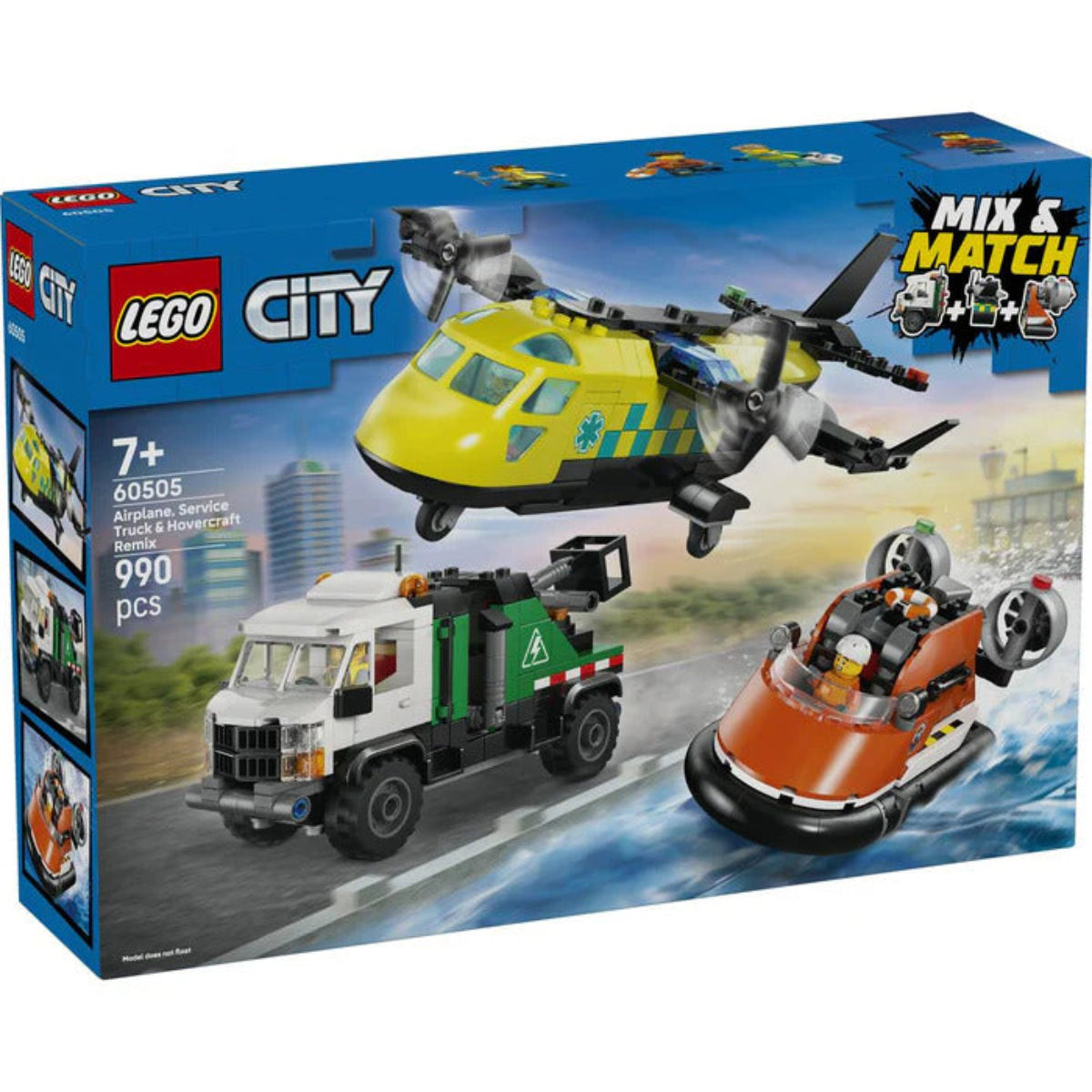 LEGO 60505 Remix aereo, camion di servizio e hovercraft