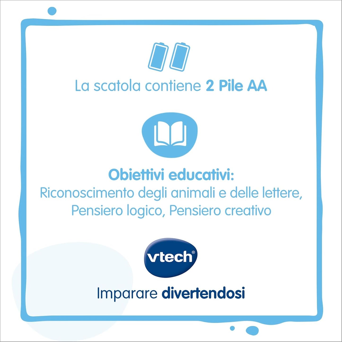 V TECH Libro illustrato bilingue - 100 animali