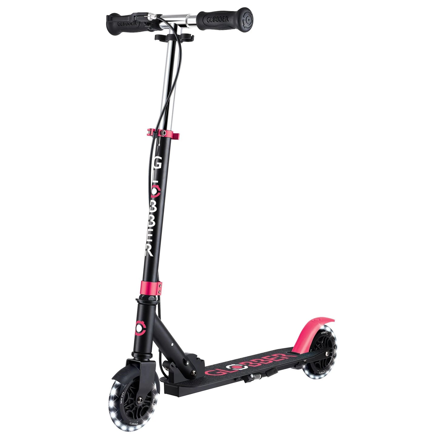 Globber - Flow Element Foldable Junior Lights - Black-Red