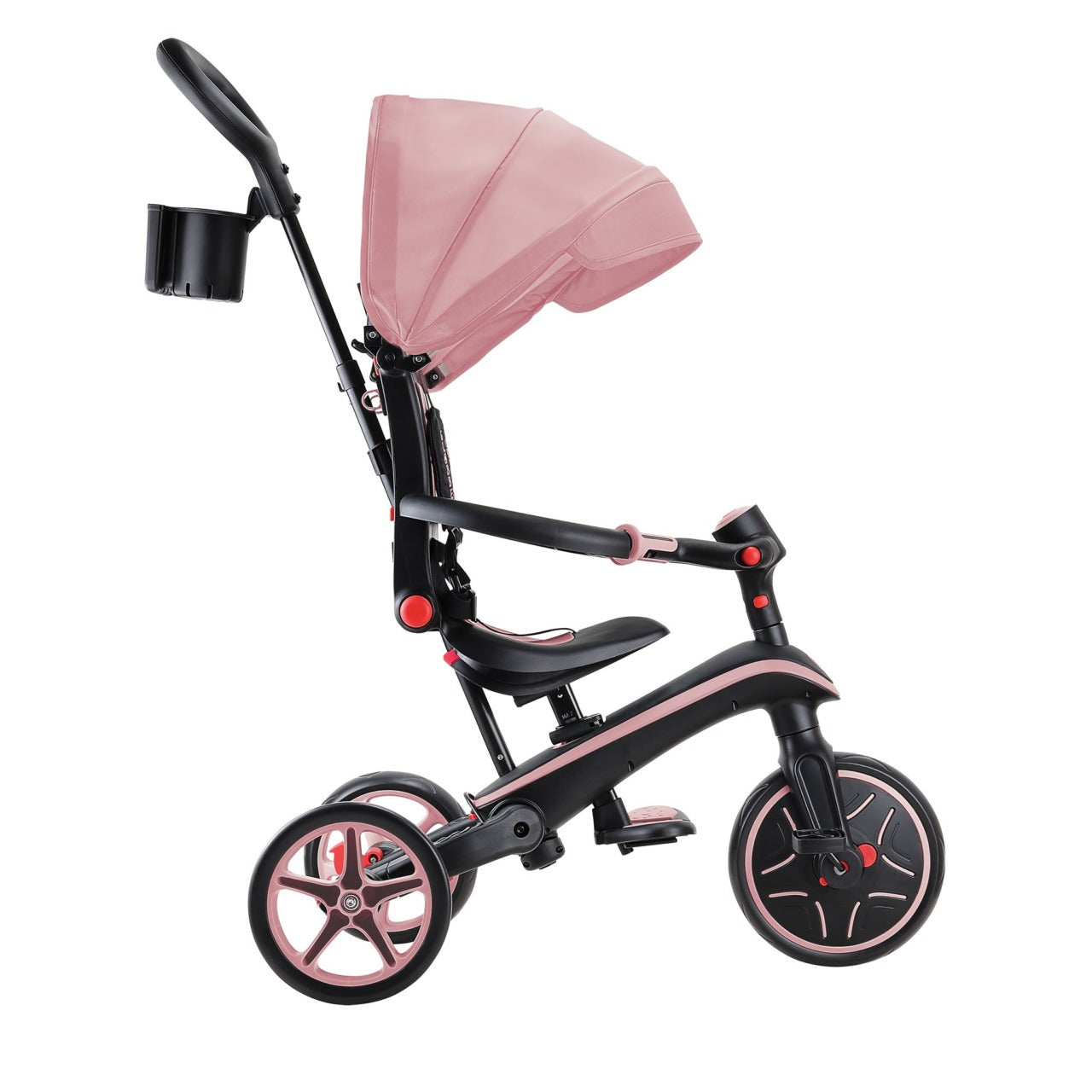 Globber - Xplorer Trike Foldable 4 in 1 - Pastel Pink