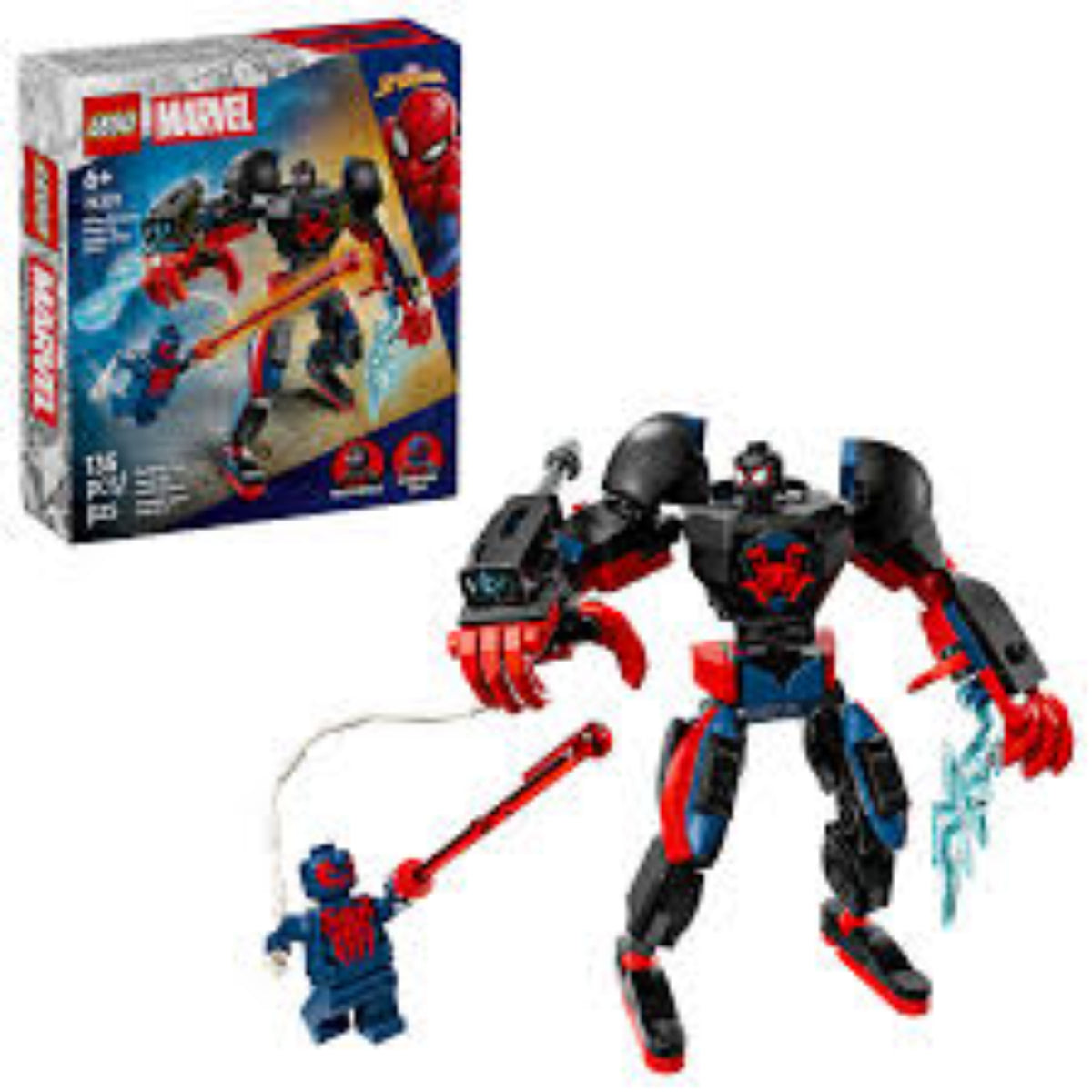 LEGO 76337 Mech di Miles Morales vs. Spider-Man 2099