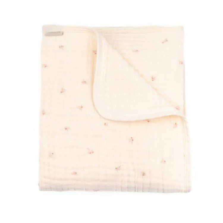 Coperta culla 100x75 - nuvola olives pink - Bamboom (lista n Samanta)