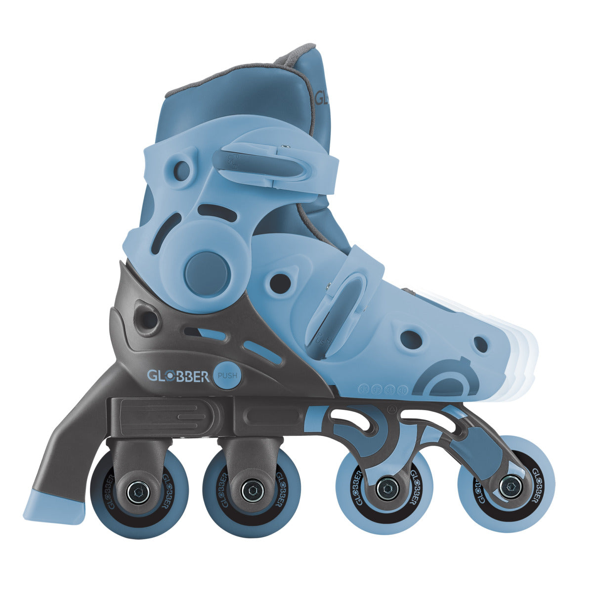 Globber - Learning Inline Skates 2 in 1 (26-29) - Ash Blue