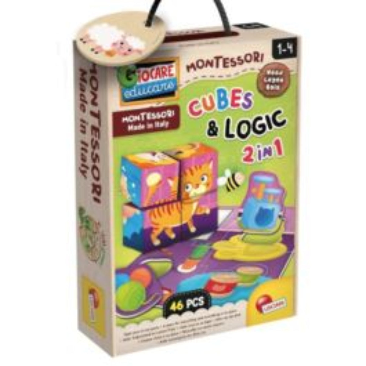 MONTESSORI BABY LEGNO CUBES AND LOGIC 96879