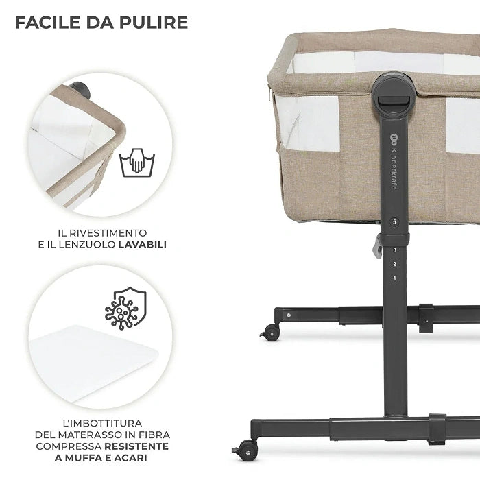 KINDERKRAFT CO SLEEPER NEST UP2 BEIGE
