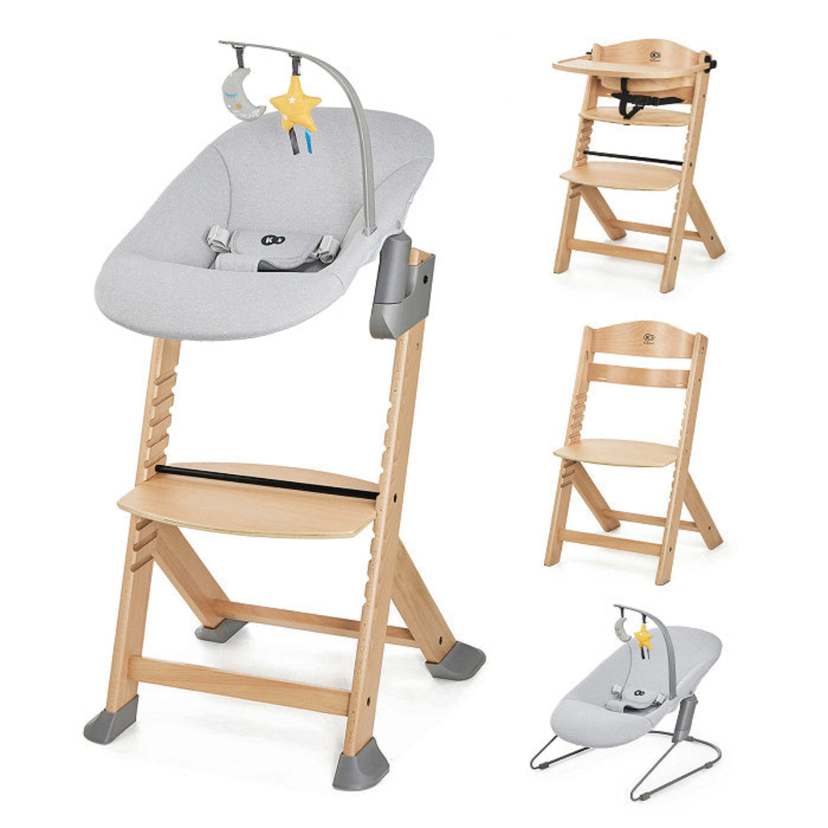 KINDERKRAFT SEDIA EVOL.ENOCK CON SDRAIETTA CALMEE GREY