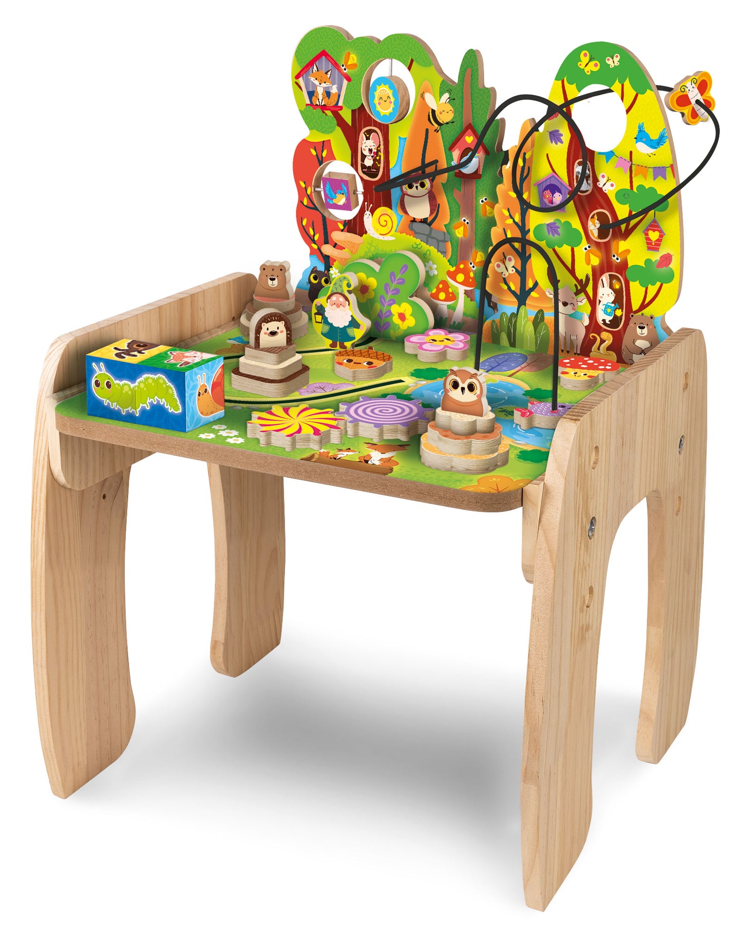 MONTESSORI WOOD BABY FAIRY TABLE MULTI ACTIVITY