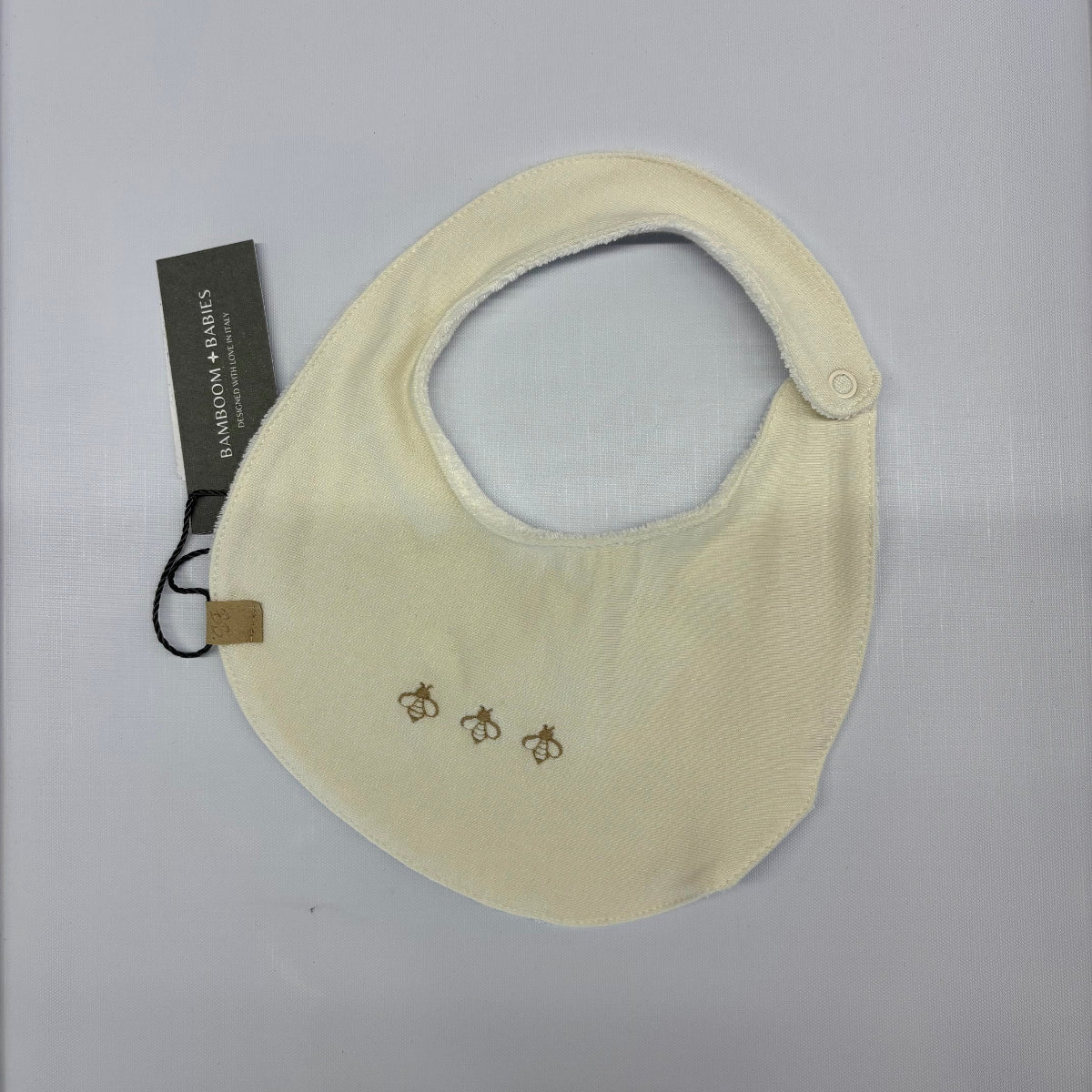 Bavaglino bees con chiusura clip (lista n Samanta)