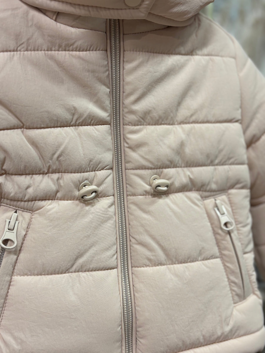 Jacket with removable hoodieVintage Pink 12-18M1086