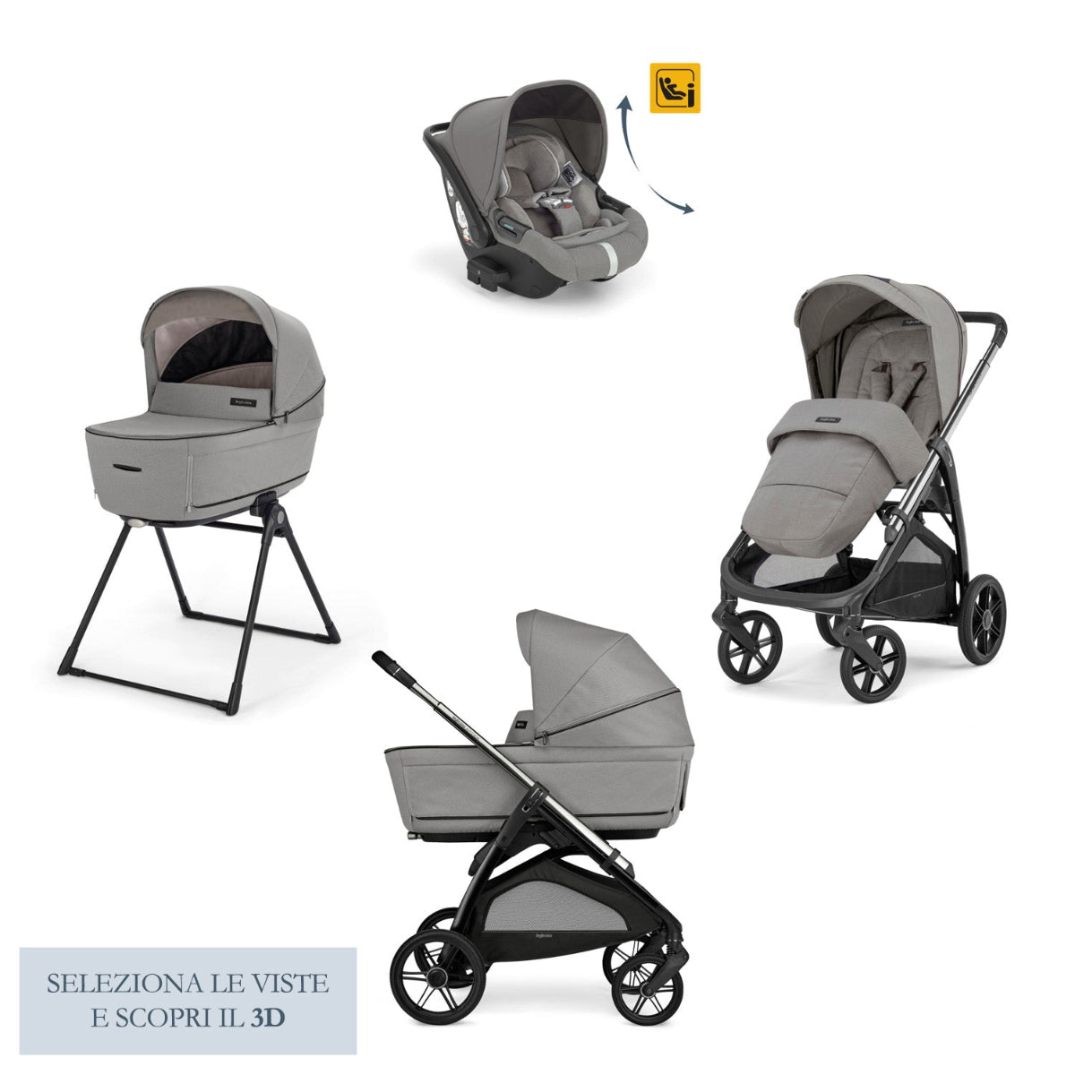 INGLESINA TRIO APTICA CON DARWIN RECLINE VARI COLORI