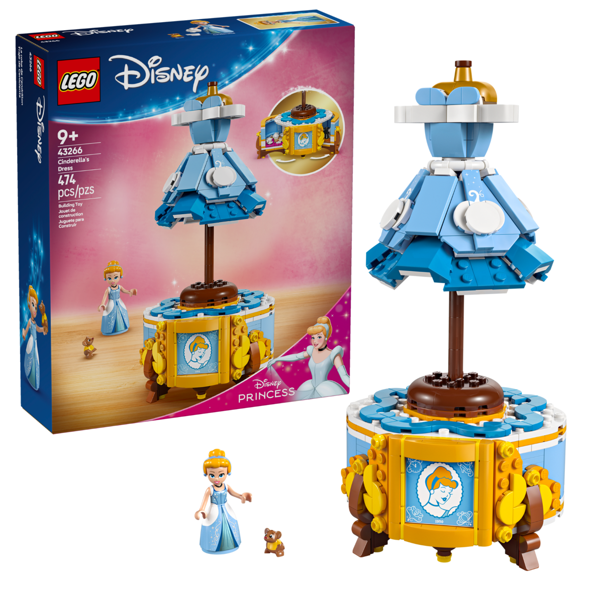 LEGO 43266 Disney Princess Abito di Cenerentola