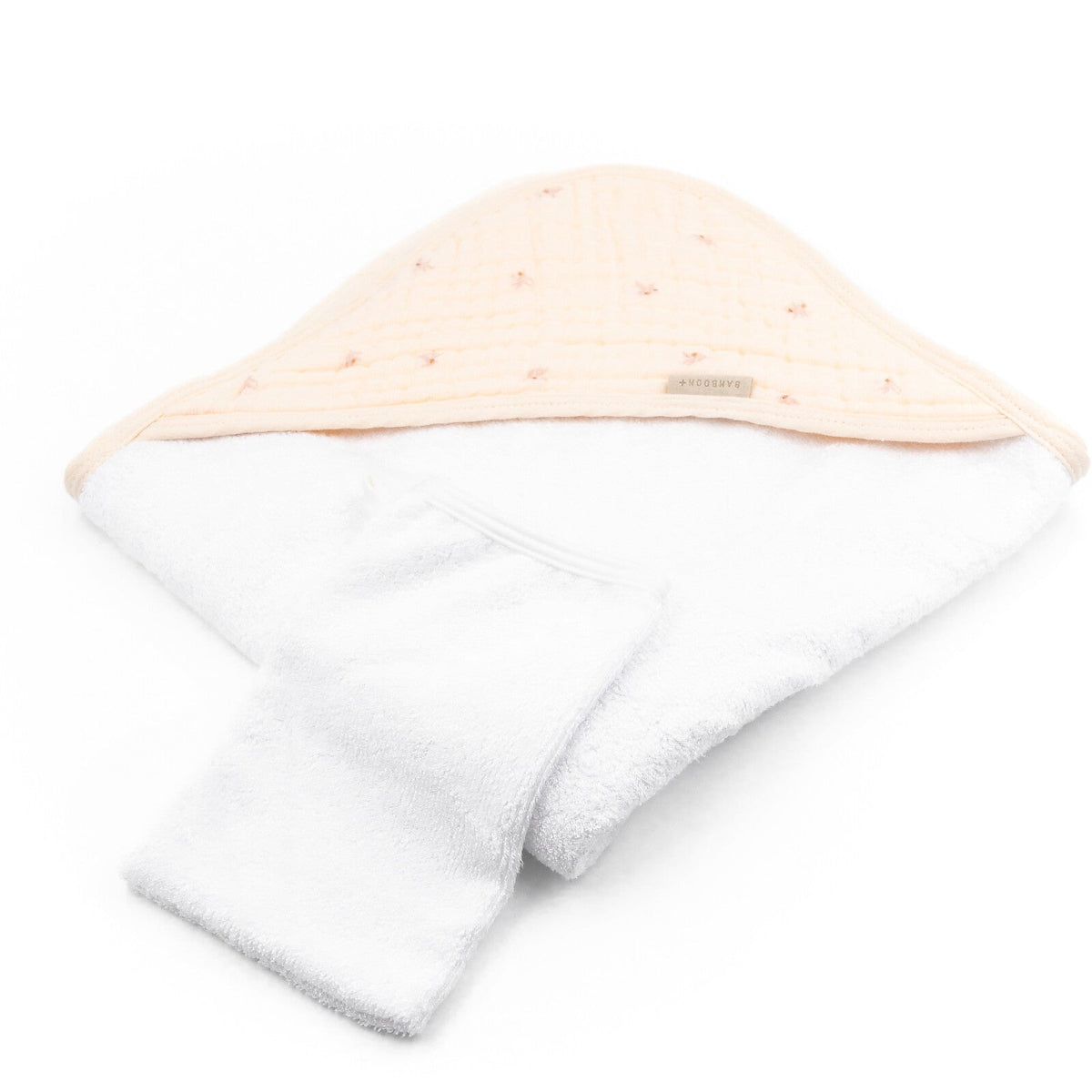 Asciugamano con cappuccio + guanto - Towel - Olives Pink (lista n Samanta)