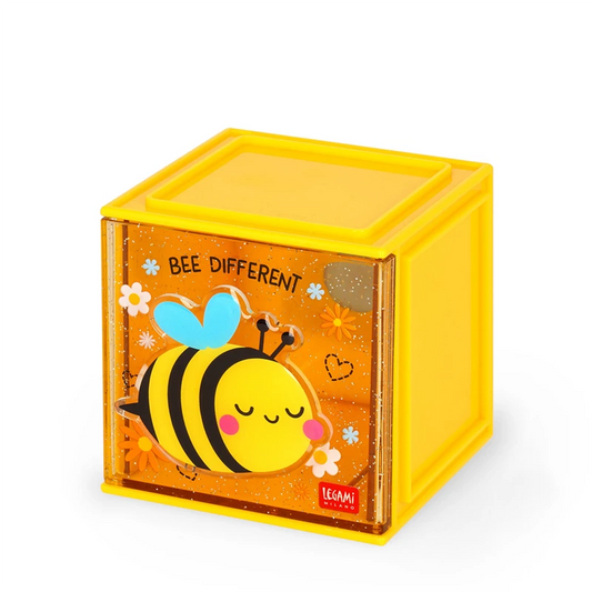 ADJUSTABLE DESK ORGANISER - CUTIE CUBE - BEE