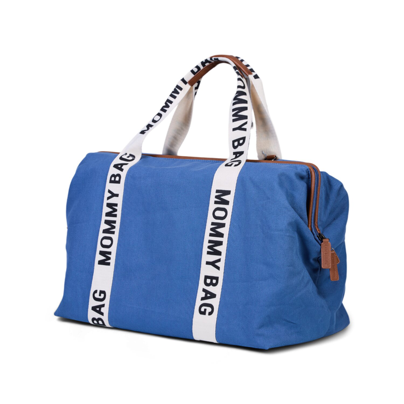 MOMMY BAG SIGNATURE TELA INDACO