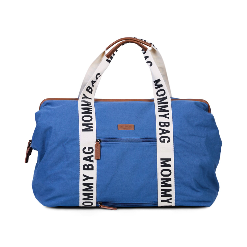 MOMMY BAG SIGNATURE TELA INDACO