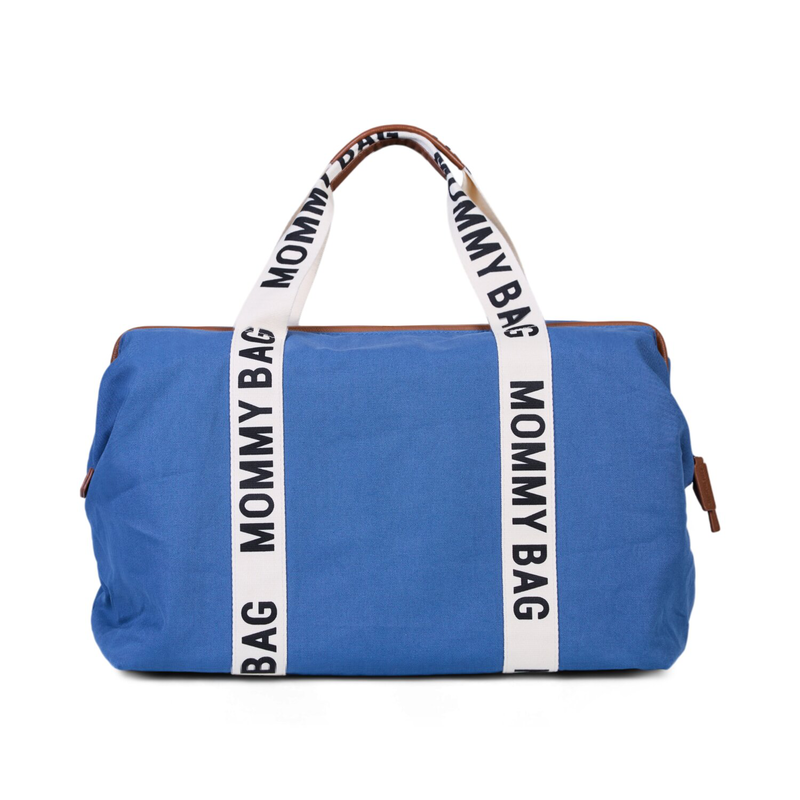 MOMMY BAG SIGNATURE TELA INDACO