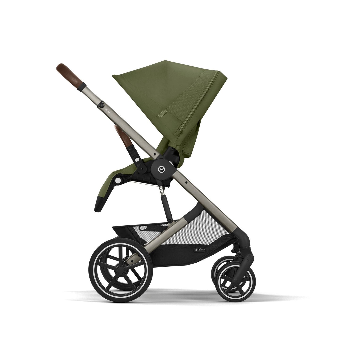 Trio Cybex Balios S Lux con Cloud G, adattatori e Navicella Moss Green