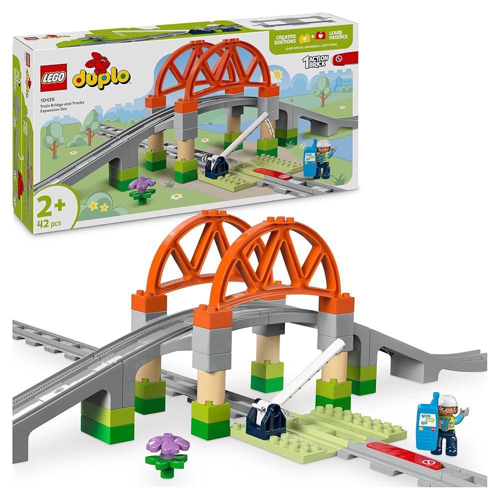 DUPLO 10426 Town Pack di espansione ponte e binari ferroviari