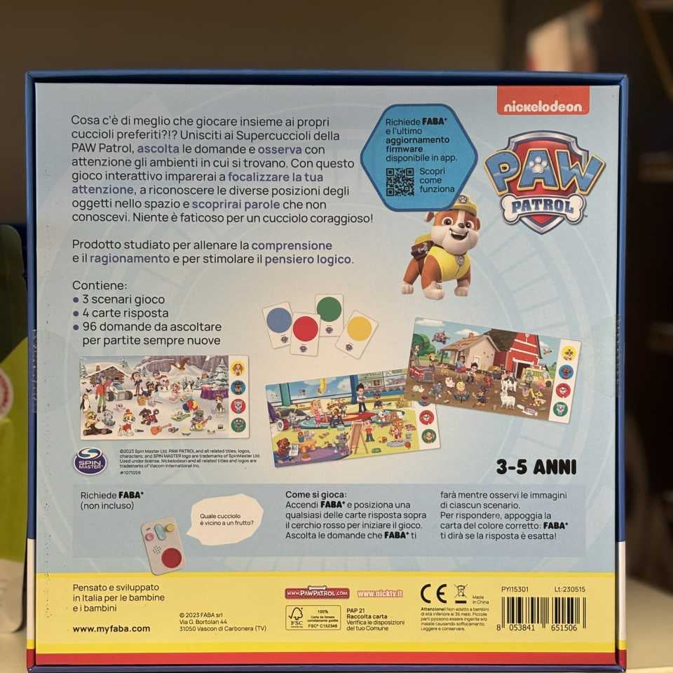 FABA PAW PATROL CERCA E TROVA