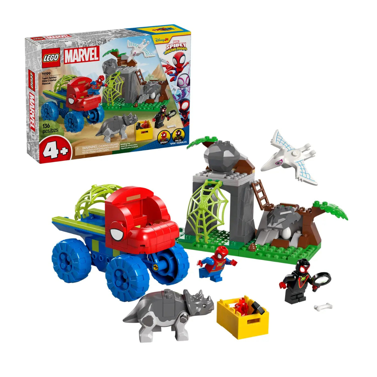 lego 11199 SpideyTeam Spidey: salvataggio su dino-ruspa
