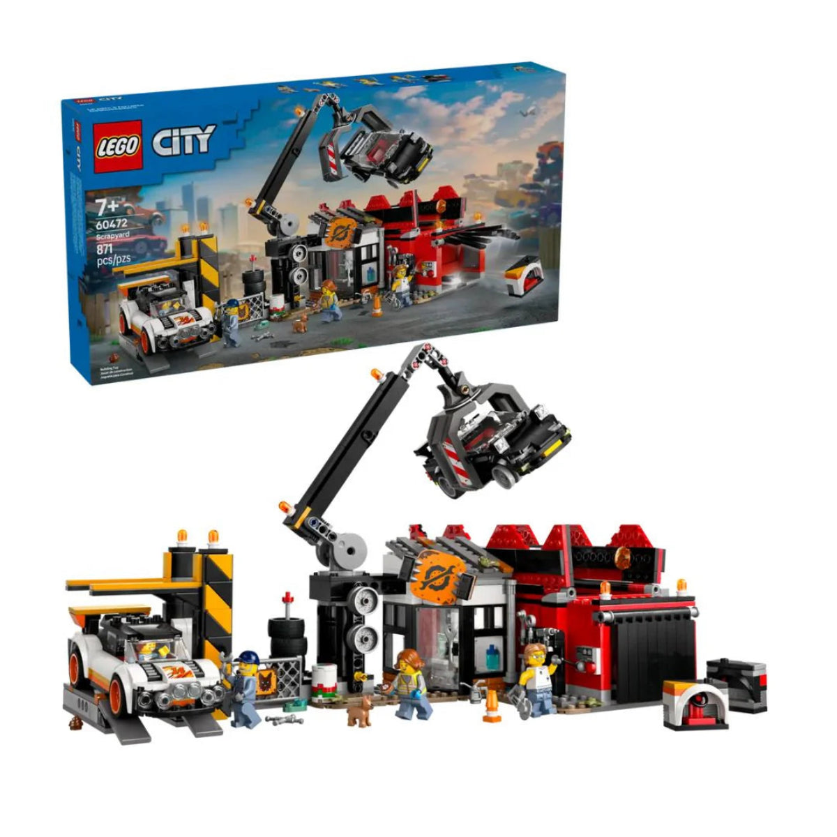 lego 60472 My City Sfasciacarrozze con auto