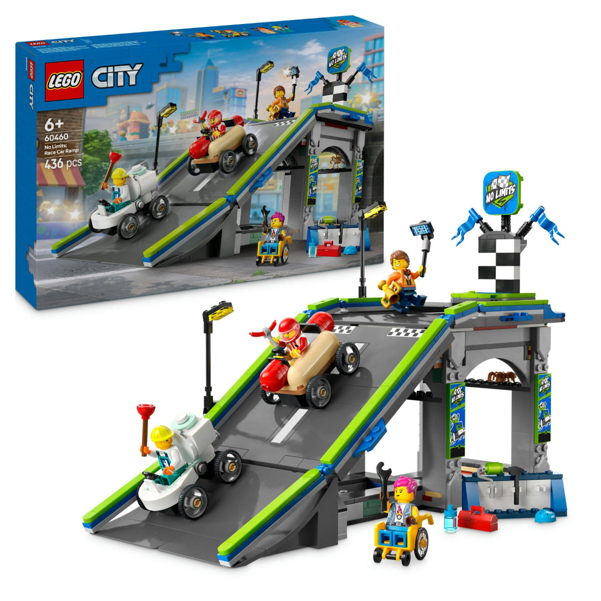 lego 60460 ity Great Vehicles nssun limite: gara sulla pista a rampe