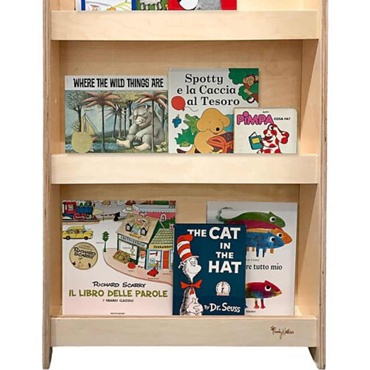 Libreria Montessori Frontale - Cloud - Legno di Betulla - Natural -