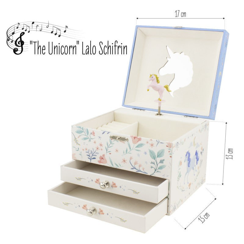 MUSICAL BOX THE UNICORN 2 TIROIRS